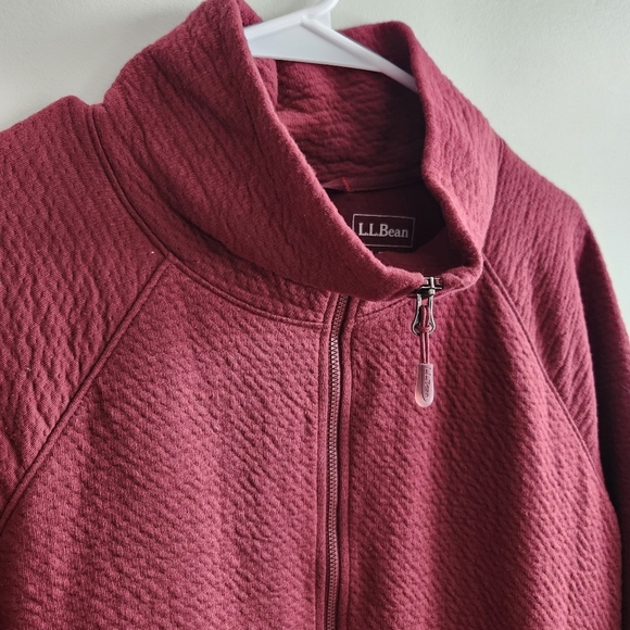 L.L.Bean Cozy Zip-up Lightweight Jacket Zip-up Gorpcore Soft Size Large - Picture 5 of 15